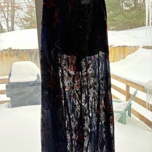 Free People Black and Red Skirt